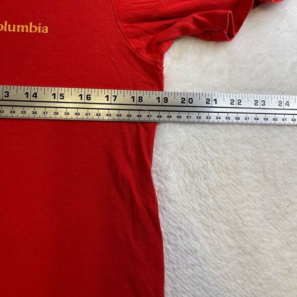 Columbia Sportswear Company T-Shirt Mediun Red Short Sleeve Back Hiking Graphic - Picture 8 of 11